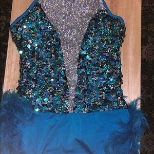 blue sparkle dance costume💙✨